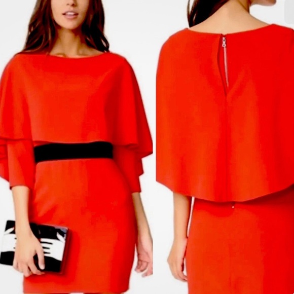 Alice + Olivia Vibrant Red Mini Dress - Picture 1 of 10